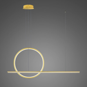 Lampa wisząca Linea No.2 100x40 cm złota 3000K 30W Altavola Design