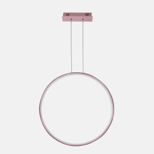 Lampa wisząca Ledowe Okręgi No.1 różowe złoto 100cm - Altavola
