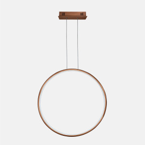 Lampa wisząca Ledowe Okręgi No.1 X 100 cm 4000K miedziana 38W Altavola Design