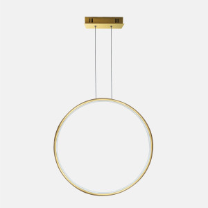 Lampa wisząca Ledowe Okręgi No.1 X 100 cm 4000K złota 38W Altavola Design