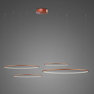 Lampa wisząca Ledowe Okręgi No.4 miedziany 100cm - Altavola