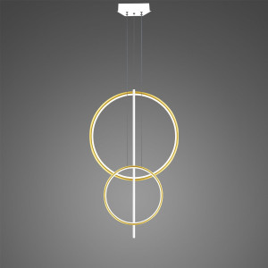Lampa wisząca Linea No.5 60x40 cm złoto-biała 3000K 51W Altavola Design