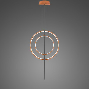 Lampa wisząca Linea No.5 60x40 cm czarna miedziana 3000K 51W Altavola Design