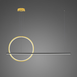 Lampa wisząca Linea No.2 100x40 cm czarnozłota 3000K 28W Altavola Design