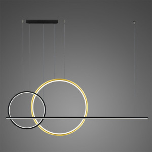 Lampa wisząca Linea No.4 60x40 cm czarnozłota 3000K 57W Altavola Design
