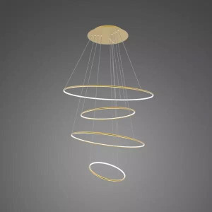 Lampa wisząca Ledowe Okręgi No.4 100 cm 4000K złota DALI Altavola Design