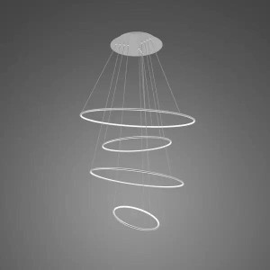 Lampa wisząca Ledowe Okręgi No.4 100 cm 3000K srebrna DALI Altavola Design