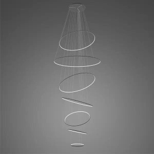 Lampa wisząca Ledowe Okręgi No.7 czarna 4000K DALI Altavola Design