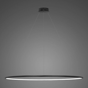 Lampa wisząca Ledowe Okręgi No.1 150 cm 4000K czarna DALI Altavola Design
