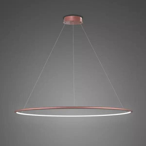 Lampa wisząca Ledowe Okręgi różowe złoto 100cm - Altavola