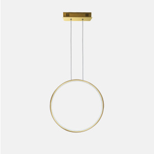 Lampa wisząca Ledowe Okręgi No.1 X 40 cm 4000K złota DALI Altavola Design