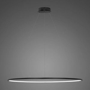 Lampa wisząca Ledowe Okręgi No.1 120 cm 3000K czarna DALI Altavola Design