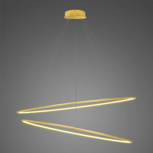 Lampa wisząca Ledowe Okręgi No.2 120 cm 3000K złoty DALI Altavola Design