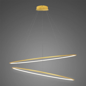 Lampa wisząca Ledowe Okręgi No.2 120 cm 4000K złoty DALI Altavola Design