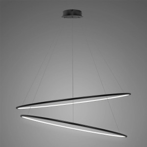 Lampa wisząca Ledowe Okręgi czarny 120cm - Altavola