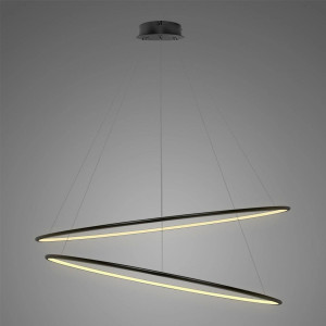 Lampa wisząca Ledowe Okręgi czarny 120cm - Altavola