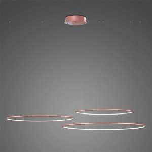 Lampa wisząca Ledowe Okręgi No.3 80 cm 4000K różowo złota DALI Altavola Design