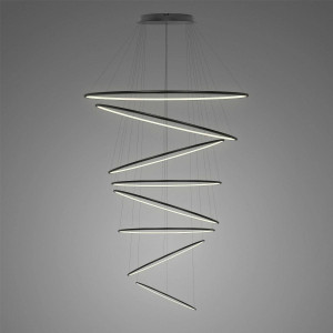 Lampa wisząca Ledowe Okręgi No.8 230 cm 3000K czarna DALI Altavola Design