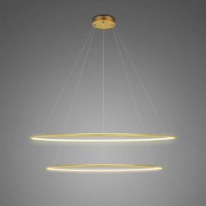 Lampa wisząca Ledowe Okręgi No.2 100 cm 4000K złoty DALI Altavola Design