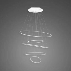 Lampa wisząca Ledowe Okręgi No.5 120 cm 4000K biała DALI Altavola Design