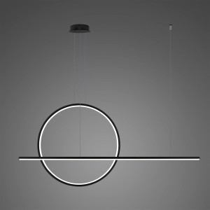 Lampa wisząca Ledowe Okręgi czarny 80/180cm - Altavola