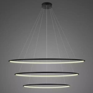 Lampa wisząca Ledowe Okręgi czarny 120cm - Altavola