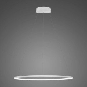 Lampa wisząca Ledowe Okręgi biały 60cm - Altavola