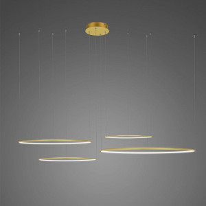 Lampa wisząca Ledowe Okręgi No.4 100 cm CO 3000K złota DALI Altavola Design
