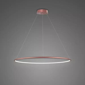 Lampa wisząca Ledowe Okręgi różowe złoto 60cm - Altavola