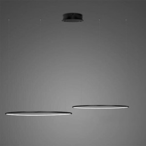 Lampa wisząca Ledowe Okręgi No.2 czarny 60cm - Altavola