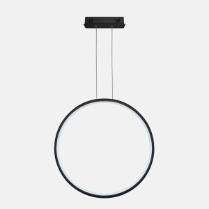 Lampa wisząca Ledowe Okręgi No.1 X 120 cm 3000K czarna 45W Altavola Design