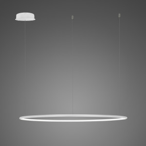 Lampa wisząca Ledowe Okręgi No.1 biały 40 cm - Altavola