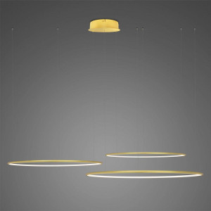 Lampa wisząca Ledowe Okręgi No.3 Φ100 cm 3000K złota DALI Altavola Design
