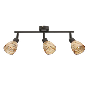 Lampa sufitowa Candellux Amcos czarna 3×E14
