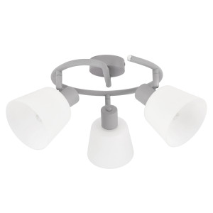 Lampa sufitowa Candellux Ginko szara 3×E14
