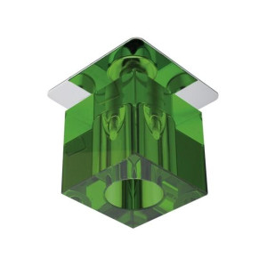 Spot Candellux SK-18 chrom zielony kryształowy G4