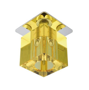 Spot Candellux SK-18 chrom z żółtym kloszem 1×G4
