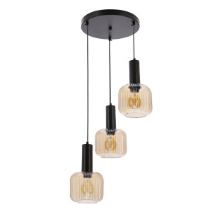 Lampa wisząca Candellux Linox czarna 3×E27