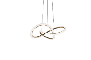 Lampa wisząca Candellux Elio złota LED 1× zintegrowany