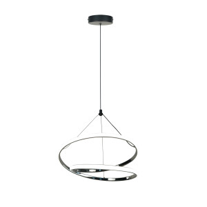 Lampa wisząca Candellux Loco srebrna LED 1× zintegrowany