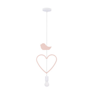 Lampa wisząca Candellux Heart 31 biała 1×E27