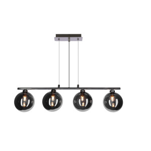 Lampa wisząca Candellux Somul chrom szklane klosze 4×G9