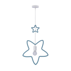 Lampa wisząca Dziecięca Single Gwiazdka niebieska 5903034823513 Candellux