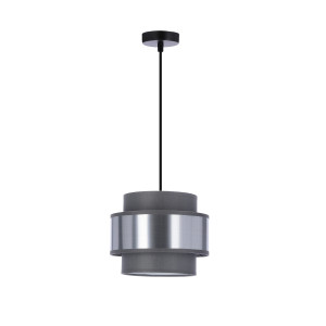 Lampa wisząca Candellux Hare szaro-srebrna E27