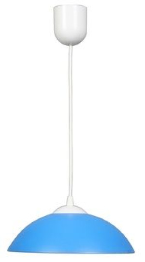 Lampa wisząca Candellux Fino niebieska 1×E27