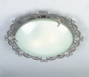 Lampa sufitowa Candellux Casablanca 10 satynowa szklany klosz E27