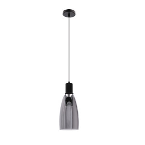Lampa wisząca Candellux Udin szara z szarym kloszem 1×GU10