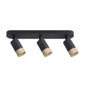Lampa sufitowa Candellux Conti czarna 3×GU10