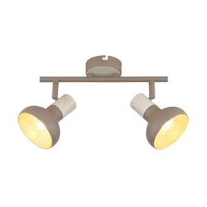 Lampa sufitowa Candellux Puerto brązowa 2×E14