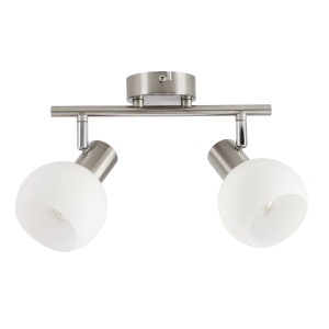 Lampa sufitowa Candellux Novo srebrna 2×E14